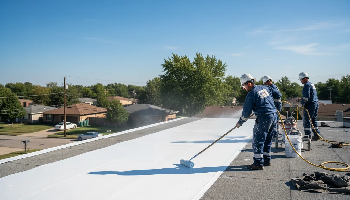 Commercial roof coating in Mastic, NY near me